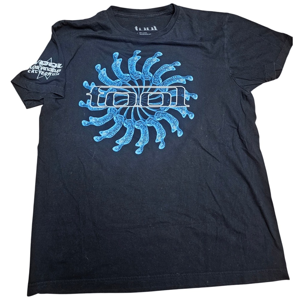 Official Tool Band T Shirt Black Graphic Print Short Sleeve Size L